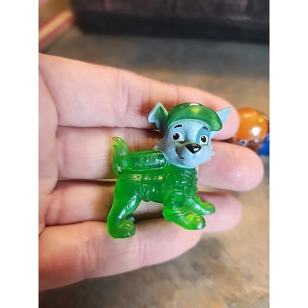 Paw Patrol The Movie Mini Translucent Figures Toppers Toy Lot - 6 Total